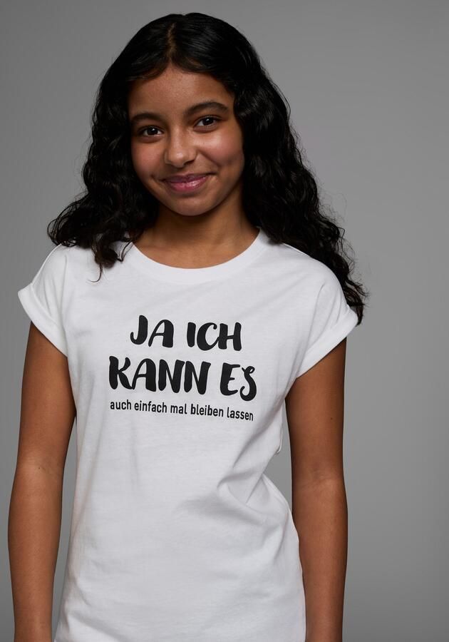 KIDSWORLD T-shirt Ja ik kan het ... Korte mouwen comfortabele pasvorm met coole statements - Foto 5