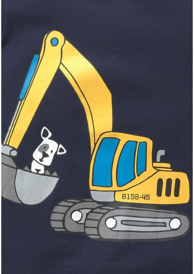 KIDSWORLD T-shirt Korte mouwen basic pasvorm met stijlvolle print met ribboordjes - Foto 2