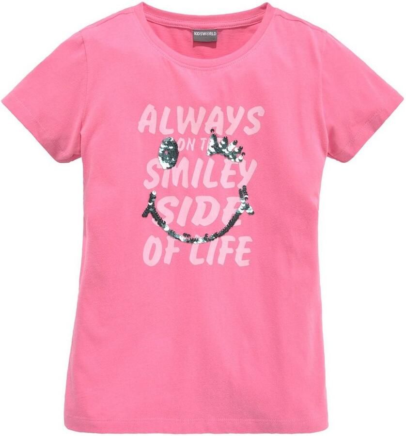 KIDSWORLD T-shirt Met changerende pailletten Korte mouwen basic pasvorm met pailletten bedrukt - Foto 6