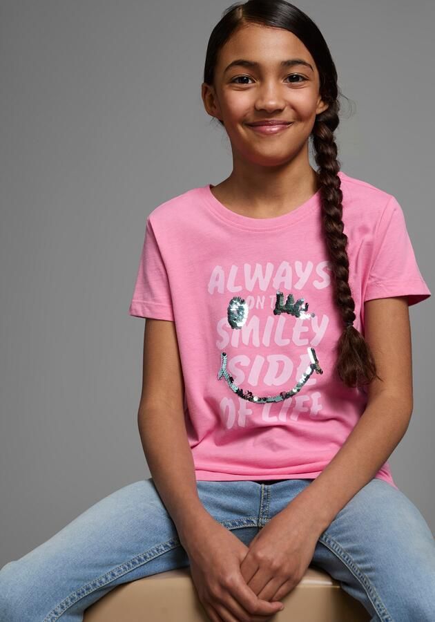 KIDSWORLD T-shirt Met changerende pailletten Korte mouwen basic pasvorm met pailletten bedrukt - Foto 3