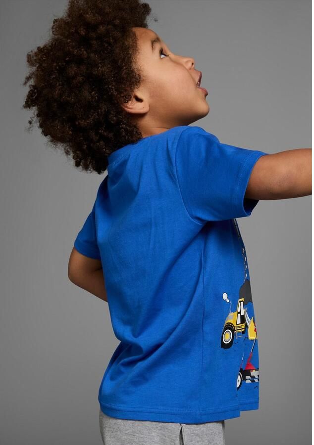 KIDSWORLD T-shirt Met coole BOUWMACHINE-print Korte mouwen basic pasvorm bedrukt ronde hals - Foto 3