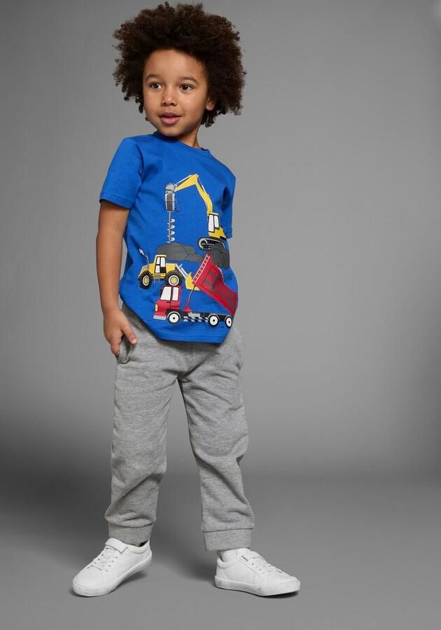 KIDSWORLD T-shirt Met coole BOUWMACHINE-print Korte mouwen basic pasvorm bedrukt ronde hals - Foto 5