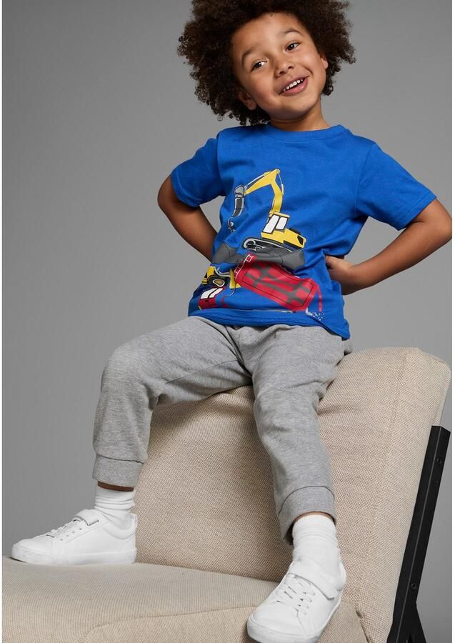 KIDSWORLD T-shirt Met coole BOUWMACHINE-print Korte mouwen basic pasvorm bedrukt ronde hals - Foto 2