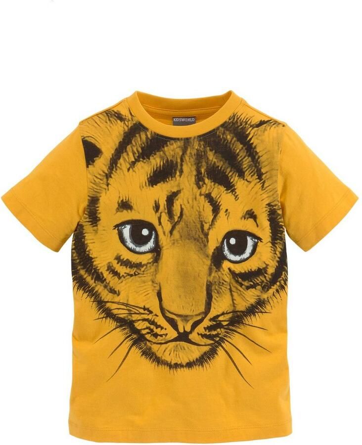 KIDSWORLD T-shirt Met geweldige print: LITTLE TIGER Korte mouwen basic pasvorm met vrolijke print ronde hals - Foto 7