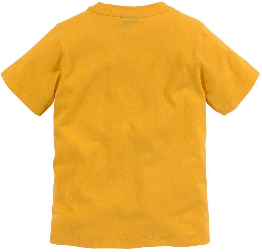 KIDSWORLD T-shirt Met geweldige print: LITTLE TIGER Korte mouwen basic pasvorm met vrolijke print ronde hals