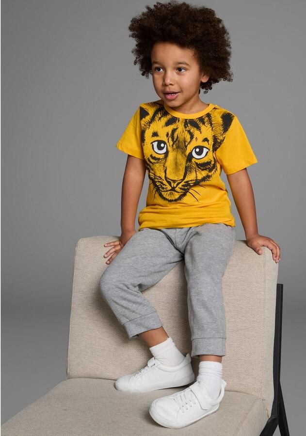 KIDSWORLD T-shirt Met geweldige print: LITTLE TIGER Korte mouwen basic pasvorm met vrolijke print ronde hals - Foto 4
