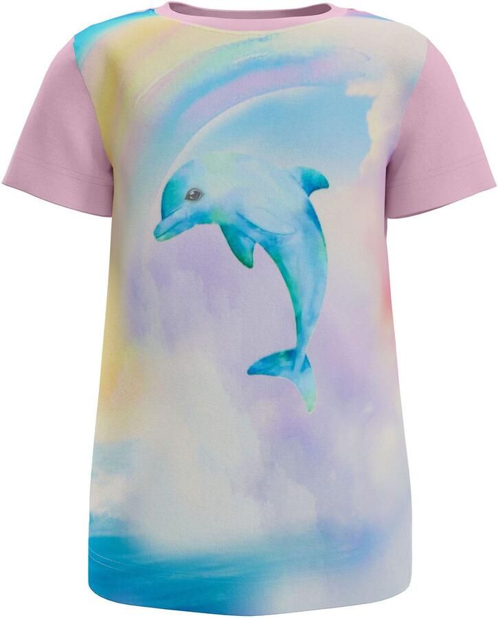 KIDSWORLD T-shirt met grote fotoprint T-shirt met schattige dolfijn fotoprint