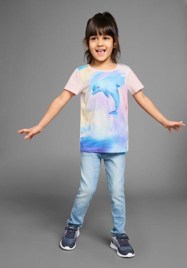 KIDSWORLD T-shirt met grote fotoprint T-shirt met schattige dolfijn fotoprint - Foto 6