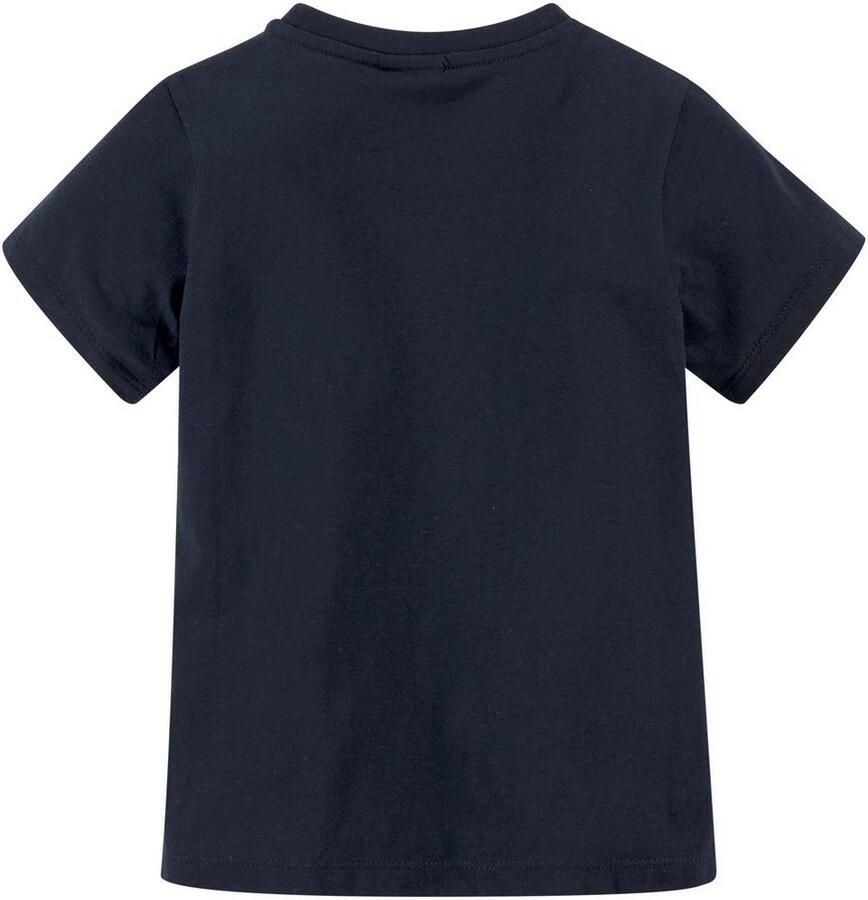 KIDSWORLD T-shirt Met grote print: GREEN DINO Korte mouwen basic pasvorm bedrukt ronde hals