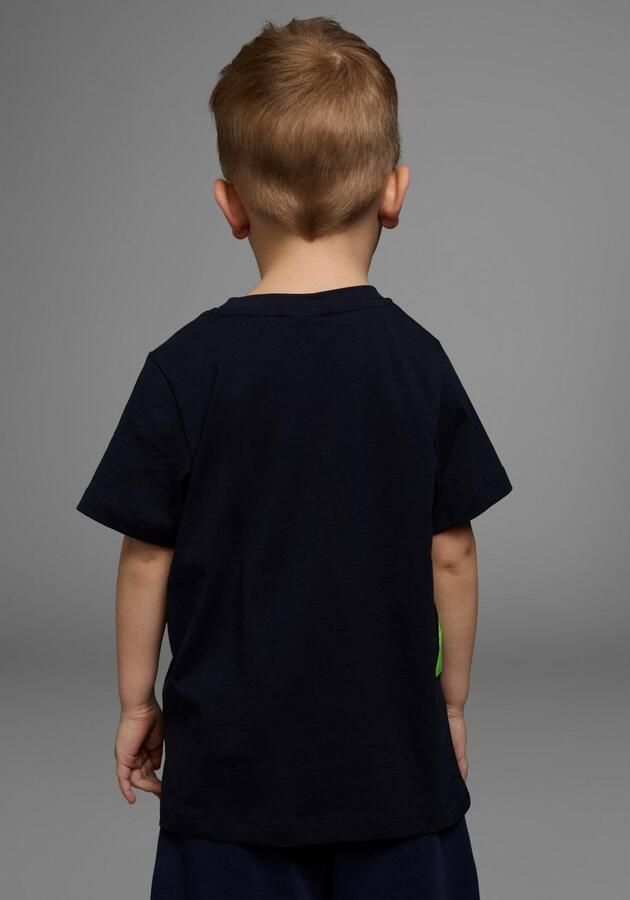 KIDSWORLD T-shirt Met grote print: GREEN DINO Korte mouwen basic pasvorm bedrukt ronde hals - Foto 3