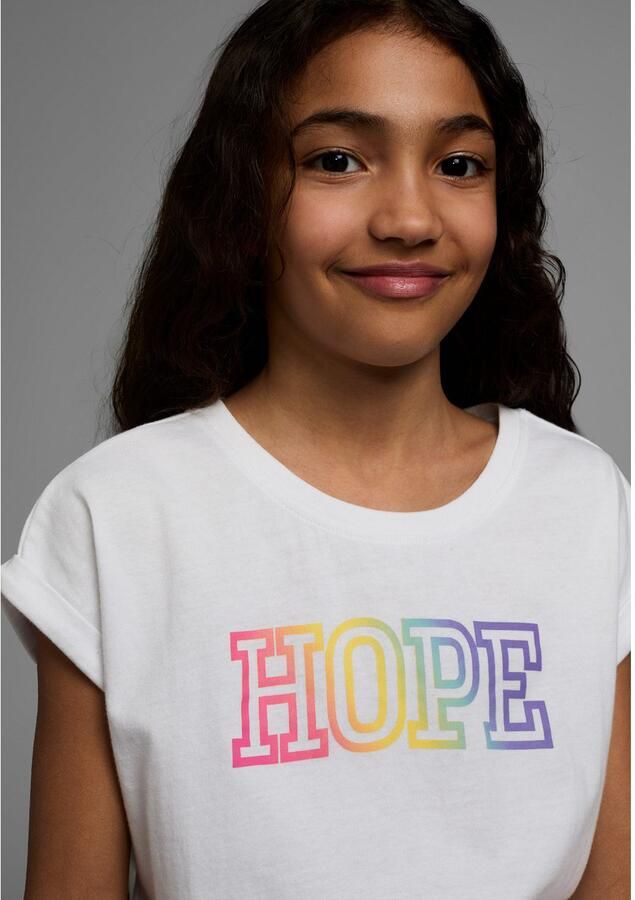 KIDSWORLD T-shirt Met print: HOPE Korte mouwen comfortabele pasvorm met print ronde hals - Foto 2