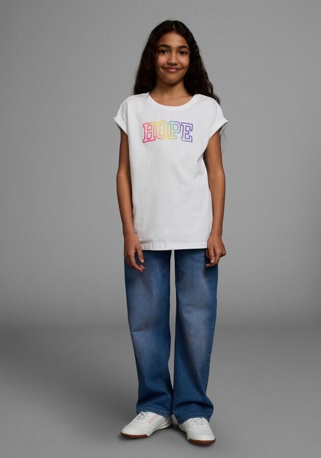 KIDSWORLD T-shirt Met print: HOPE Korte mouwen comfortabele pasvorm met print ronde hals - Foto 5