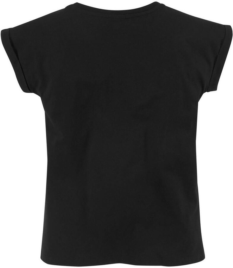 KIDSWORLD T-shirt Met spreuk: I AM UNIQUE korte mouwen wijd gesneden bedrukt ronde hals