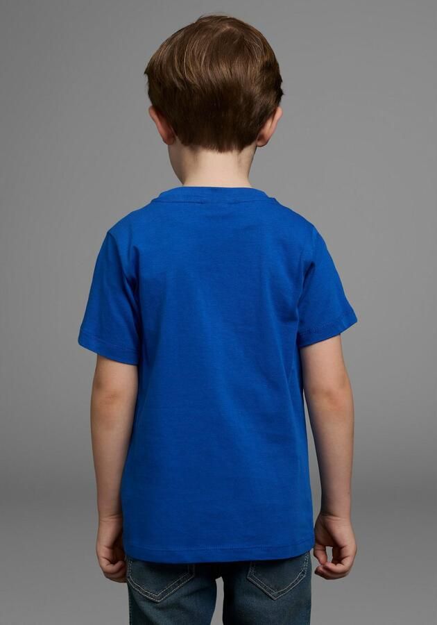 KIDSWORLD T-shirt Met spreuk: KLEIN+FRECH+SCHLAU... Korte mouwen basic pasvorm bedrukt ronde hals - Foto 4