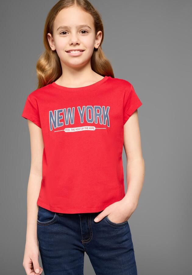 KIDSWORLD T-shirt New York Print Korte mouwen rechte pasvorm met stijlvolle print - Foto 6