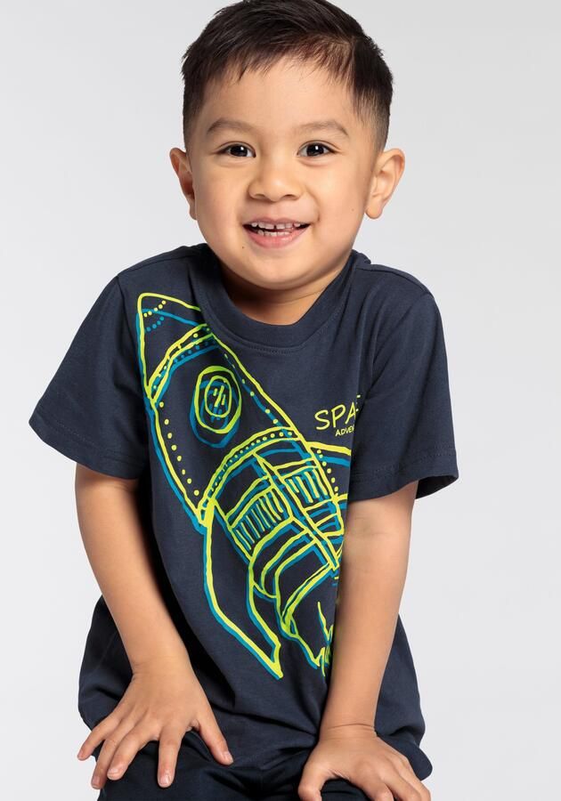 KIDSWORLD T-shirt Raket Korte mouwen basic pasvorm met trendy print ronde hals - Foto 7
