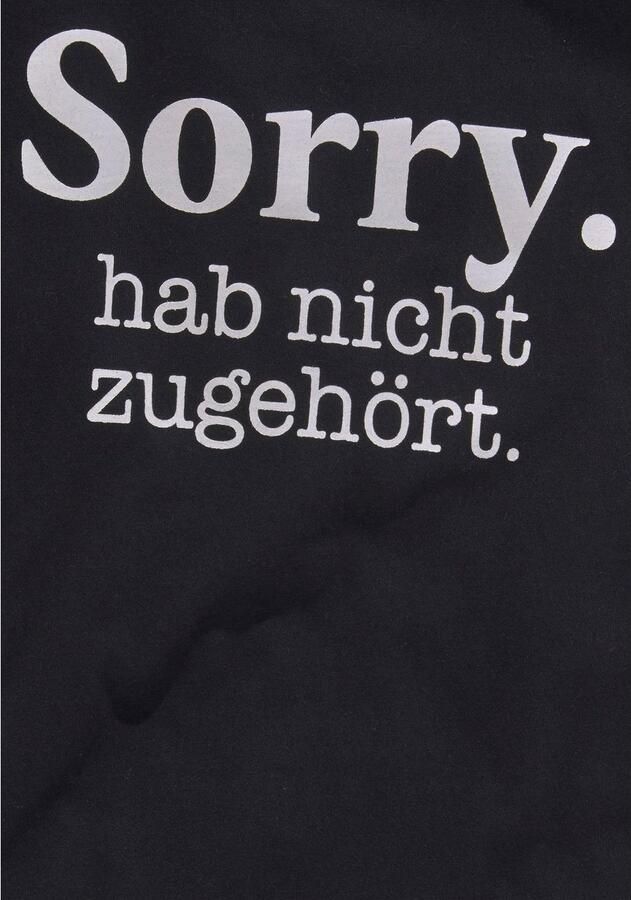 KIDSWORLD T-shirt Sorry. hab nicht zugehört. Korte mouwen bedrukt ronde hals van katoen - Foto 3