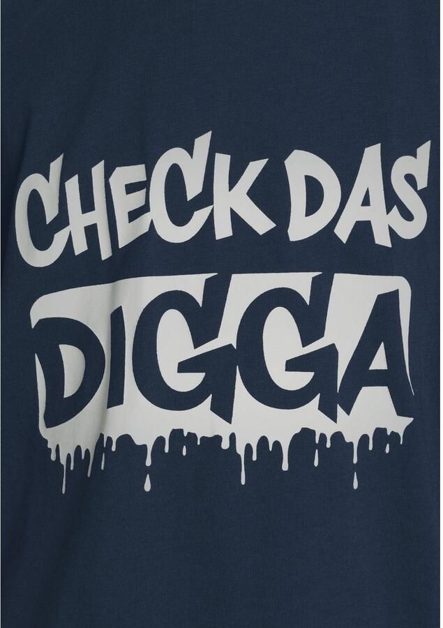 KIDSWORLD T-shirt Sprücheshirt: CHECK DAS DIGGA Korte mouwen basic pasvorm bedrukt ronde hals - Foto 2