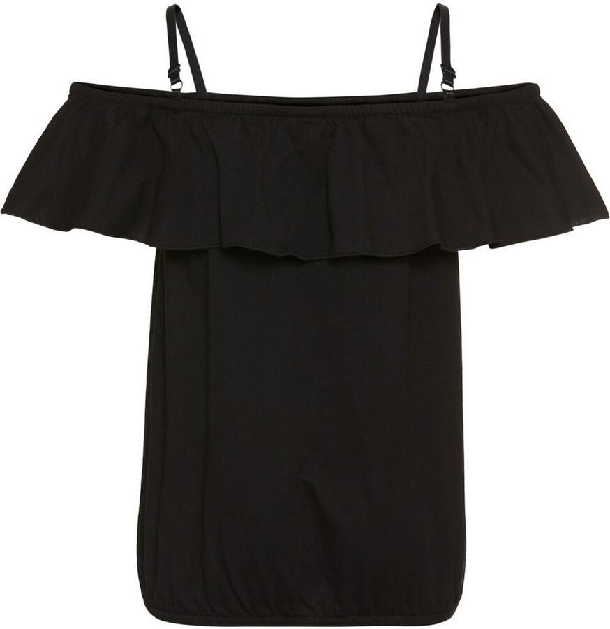 KIDSWORLD T-shirt Volant-Shirt Korte mouwen wijde pasvorm car hals van jersey stof