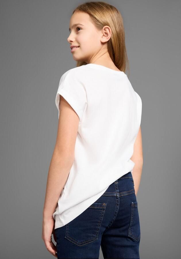 KIDSWORLD T-shirt WEEKEND loading...please wait Korte mouwen wijde pasvorm bedrukt uiterlijk ronde hals - Foto 4