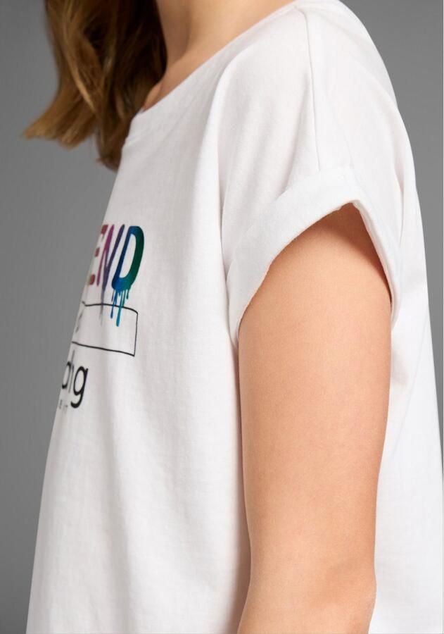 KIDSWORLD T-shirt WEEKEND loading...please wait Korte mouwen wijde pasvorm bedrukt uiterlijk ronde hals - Foto 3