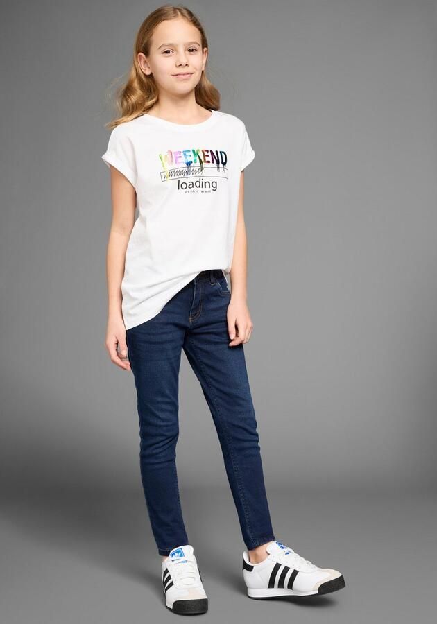 KIDSWORLD T-shirt WEEKEND loading...please wait Korte mouwen wijde pasvorm bedrukt uiterlijk ronde hals - Foto 5