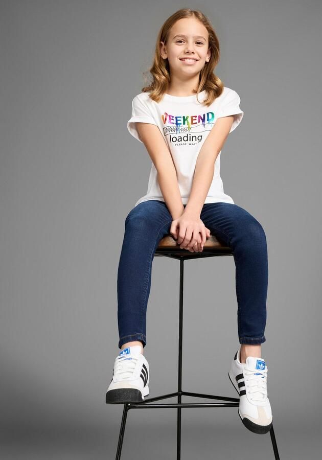 KIDSWORLD T-shirt WEEKEND loading...please wait Korte mouwen wijde pasvorm bedrukt uiterlijk ronde hals - Foto 6