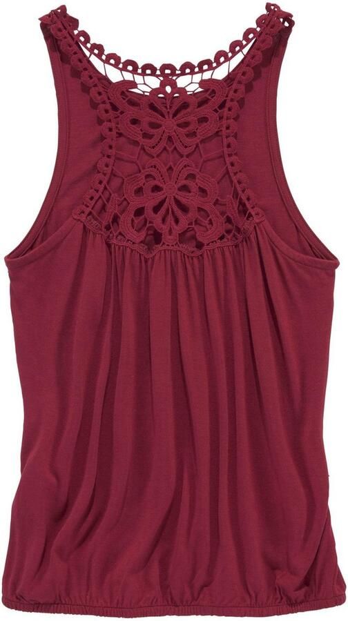 KIDSWORLD Tanktop Viskose Top met kanten inzet achter - Foto 7