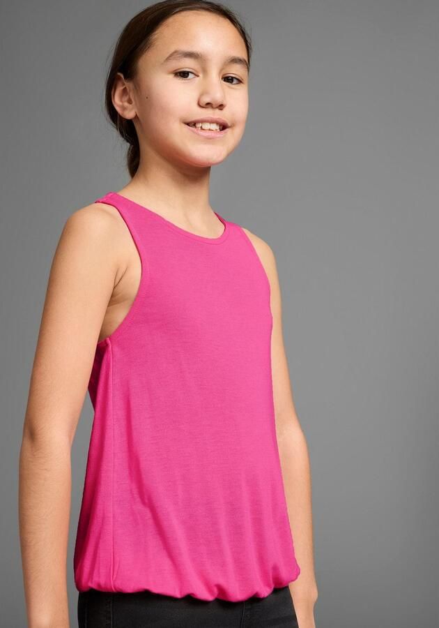 KIDSWORLD Tanktop Viskose Top met kanten inzet achter - Foto 3