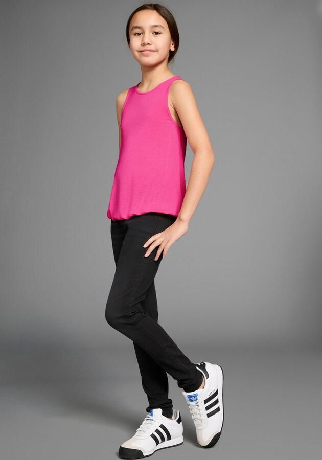 KIDSWORLD Tanktop Viskose Top met kanten inzet achter - Foto 4