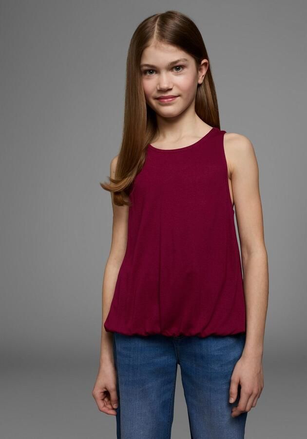 KIDSWORLD Tanktop Viskose Top met kanten inzet achter - Foto 3