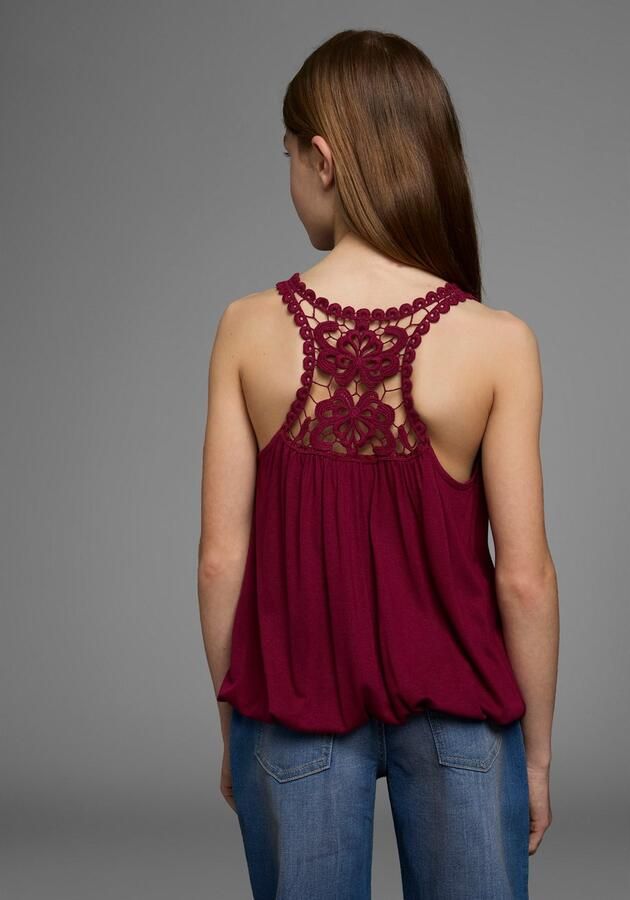 KIDSWORLD Tanktop Viskose Top met kanten inzet achter - Foto 4