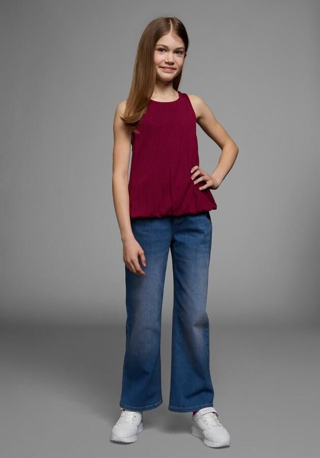 KIDSWORLD Tanktop Viskose Top met kanten inzet achter - Foto 5