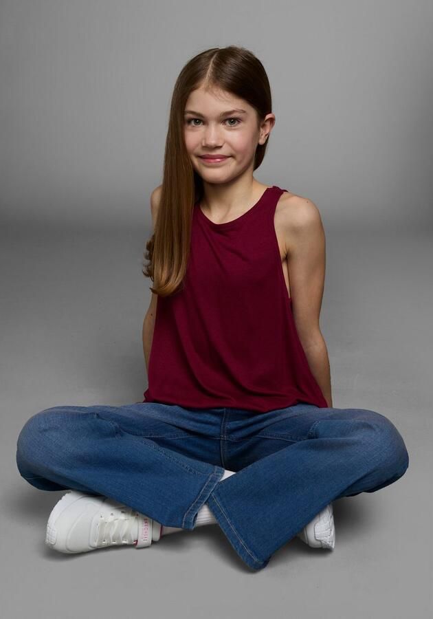 KIDSWORLD Tanktop Viskose Top met kanten inzet achter - Foto 6