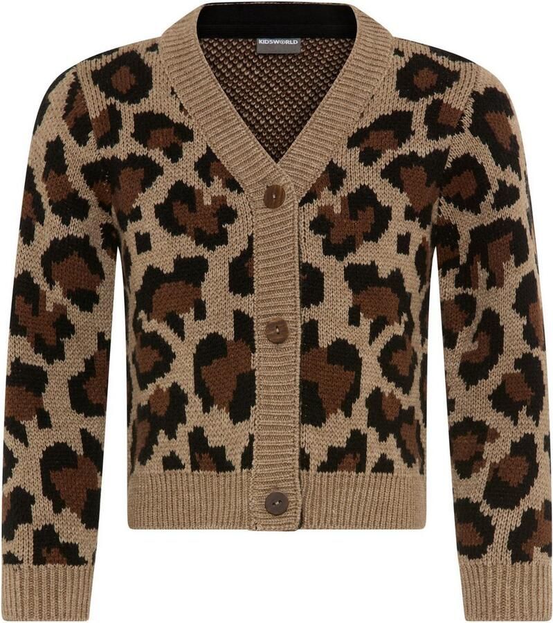 KIDSWORLD Vest met luipaardprint