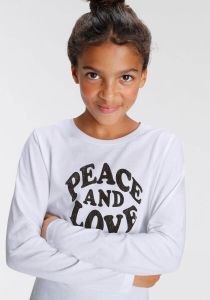 KIDSWORLD Shirt met lange mouwen Peace and Love