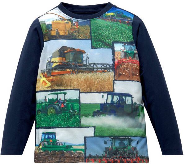 KIDSWORLD Shirt met lange mouwen Print met landbouwmachines