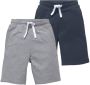 KIDSWORLD Sweatshort 2-pack sweat bermuda s in must-have kleuren (set 2-delig) - Thumbnail 1