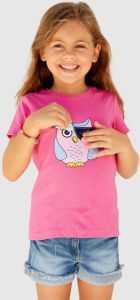 KIDSWORLD T-shirt met uilenprint en beweegbare applicatie