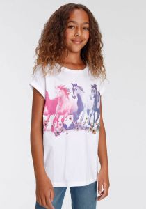 KIDSWORLD T-shirt Paarden wijd casual model