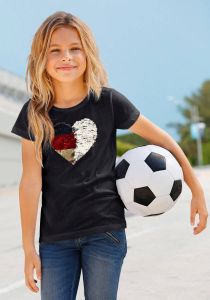 KIDSWORLD T-shirt Voetbalshirt met changerende pailletten