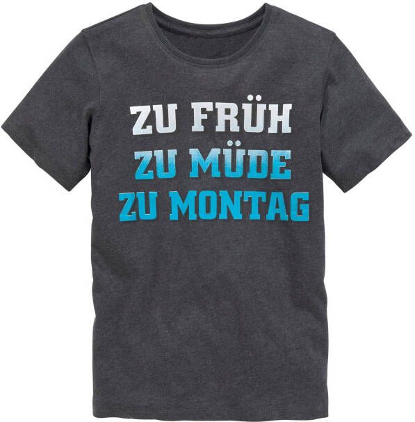 KIDSWORLD T-shirt ZU FRÜH ZU MÜDE...