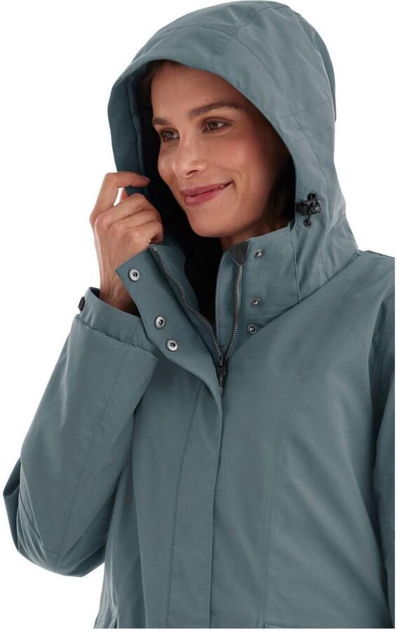 Killtec Functioneel jack Dames Jas Waterdichte ademende damesjas met afneembare capuchon - Foto 4