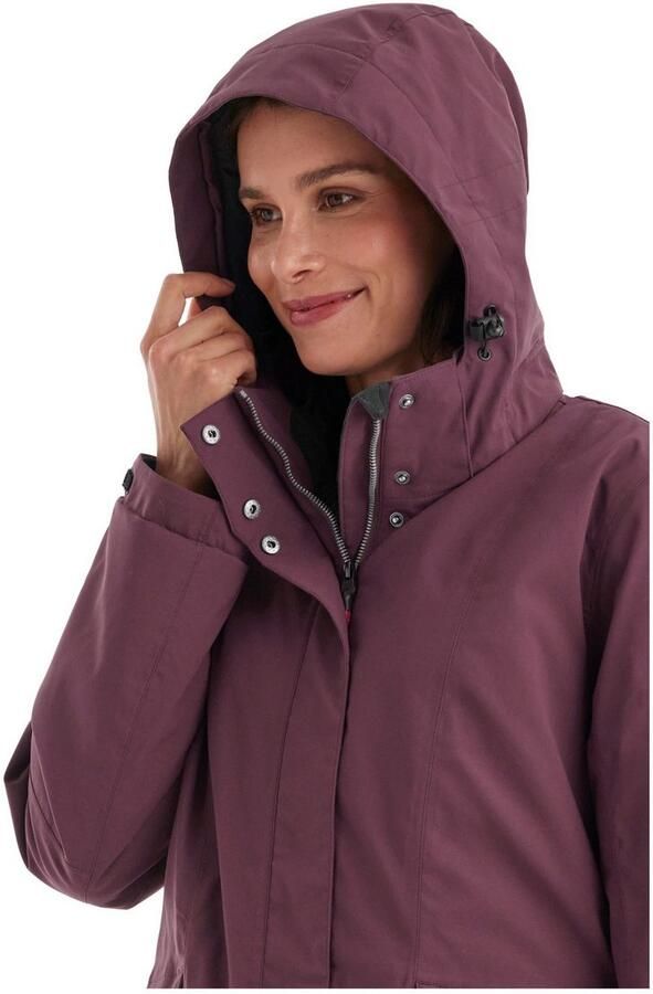 Killtec Functioneel jack Dames Jas Waterdichte ademende damesjas met afneembare capuchon - Foto 3