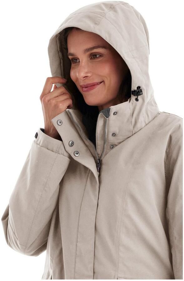 Killtec Functioneel jack Dames Jas Waterdichte ademende damesjas met afneembare capuchon - Foto 3