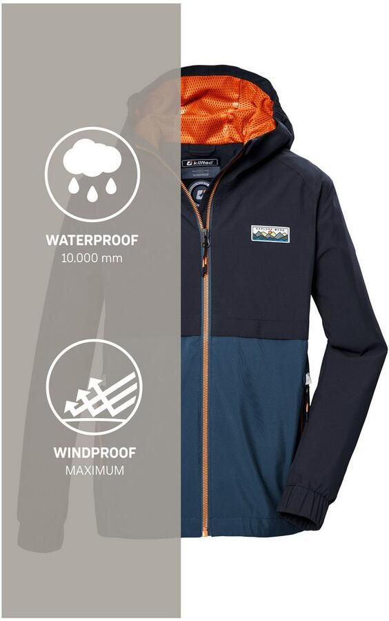 Killtec Functioneel jack KOS 141 BYS JCKT Waterdichte kinderjas Colourblock reflecterend - Foto 5