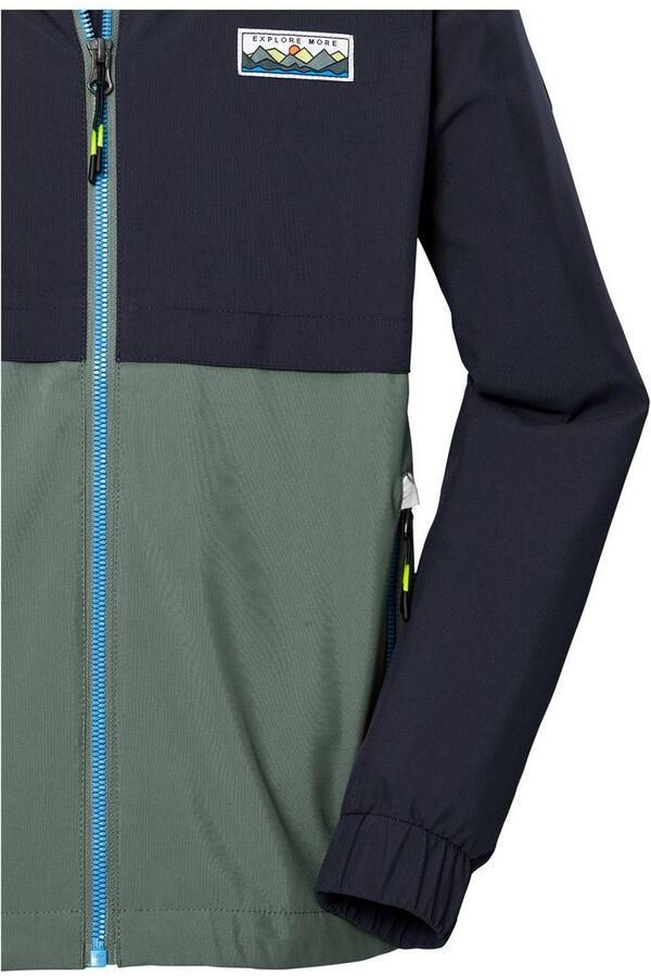 Killtec Functioneel jack KOS 141 BYS JCKT Waterdichte kinderjas Colourblock reflecterend - Foto 4