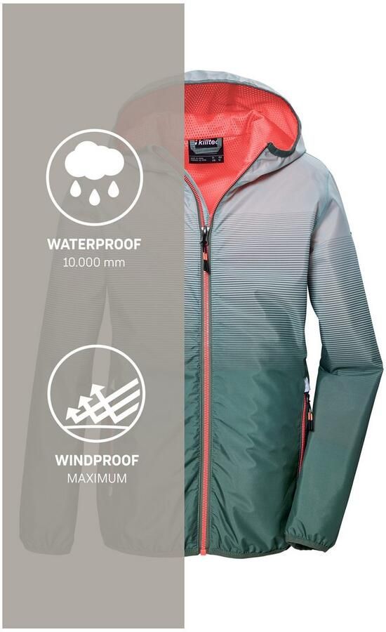 Killtec Functioneel jack KOS 151 GRLS JCKT Water- en winddichte meisjesjas met reflecterende elementen - Foto 6