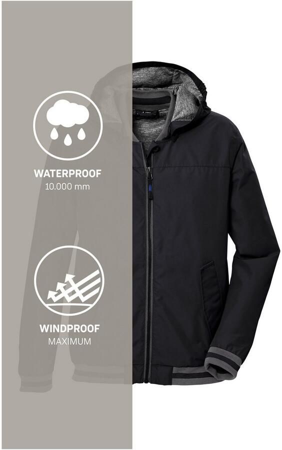 Killtec Functioneel jack KOS 153 BYS JCKT Modieuze waterdichte blouson met reflecterende ele ten - Foto 5