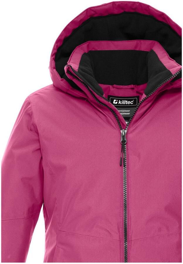 Killtec Functioneel jack KOW 217 GRLS JCKT Wind- en waterdichte kinderjas met fleece en verstelbare capuchon - Foto 3